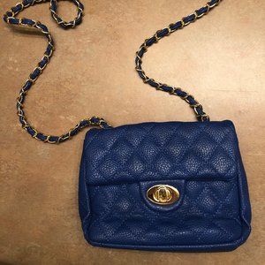 Blue and Gold Shoulder Bag